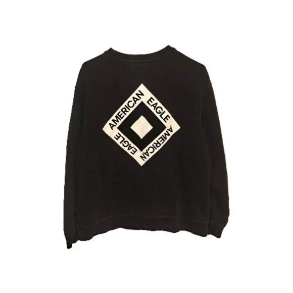 American Eagle Women's Large Black  Sweatshirt - Picture 2 of 5
